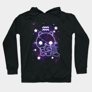 aquarius kawaii zodiac sign Hoodie